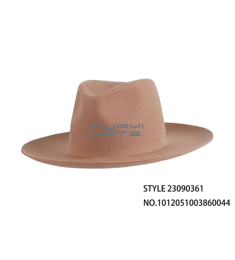 Custom Ladies Fashion Raised Brim Fedora Hat