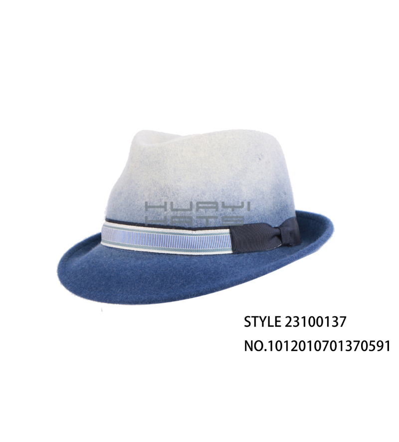 Custom Fashion Trilby Hat For Men With  Hat Band