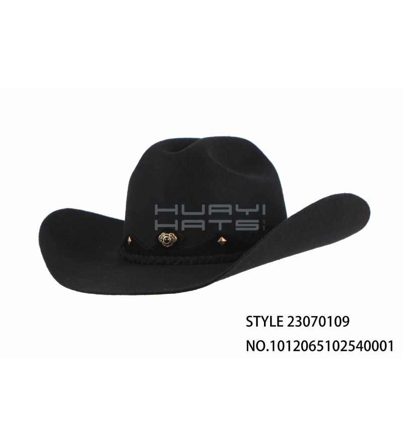 Custom Men Cowboy Hats With Hatband