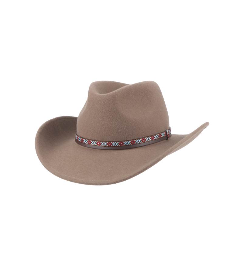 Brown Cowboy hat with belt